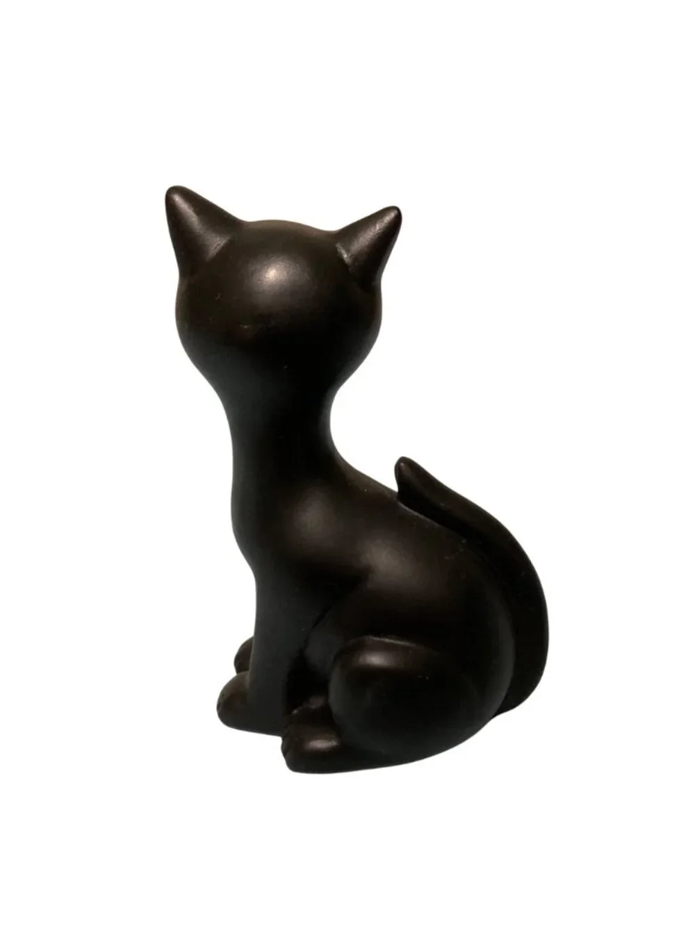 Primitive Look Lucky Black Bog Cat Good Luck Figurine Halloween Decor